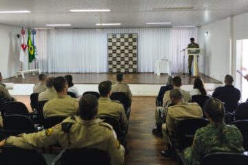Cerimônia no 26º Batalhão da Polícia Militar marca início das obras de reforma do canil da ROCCA em Itabira