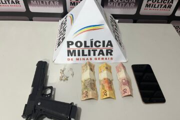Polícia Militar prende homem e apreende crack e simulacro de arma em São Domingos do Prata