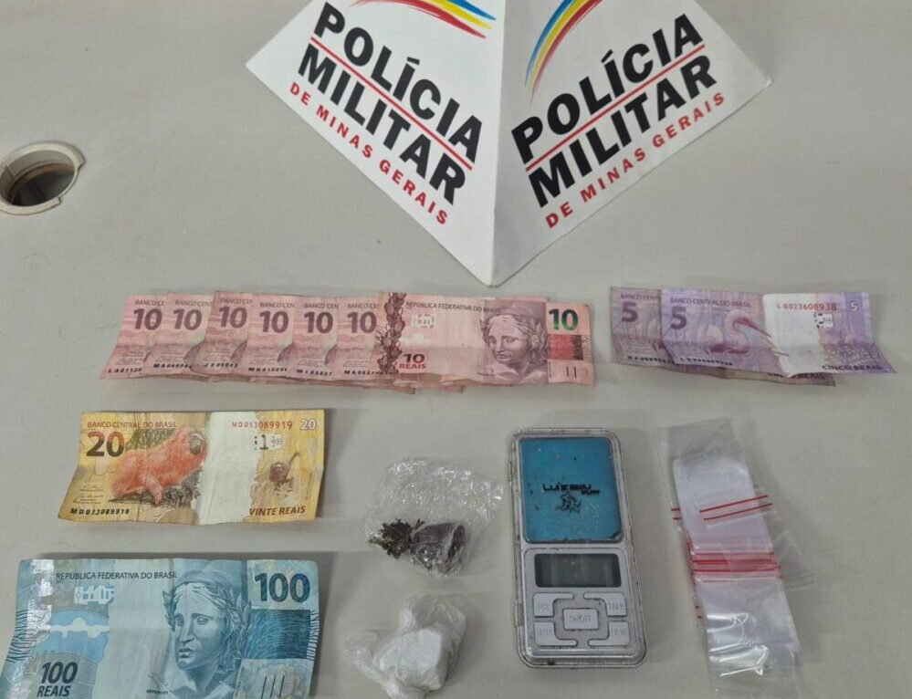 Jovem de 19 anos é preso por tráfico de drogas no bairro Machado, em Itabira