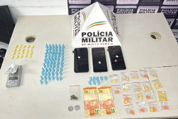 Itabira: PM prende quatro por tráfico de drogas no bairro Santa Marta