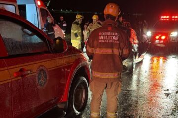 Cabo da Polícia Militar morre em grave acidente entre carro e caminhão na BR-381, em Coronel Fabriciano