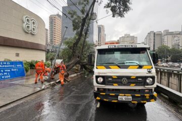 Chuvas fortes elevam volume acima da média de janeiro e provocam mais de 45 chamados em BH