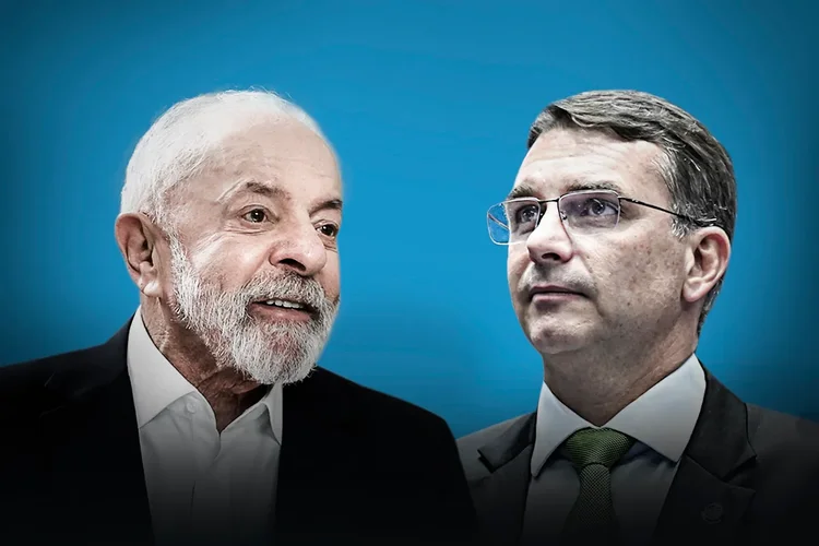 Pesquisa Atlas/Bloomberg: Lula tem 45,3% contra 42,2% de Flávio Bolsonaro no primeiro turno