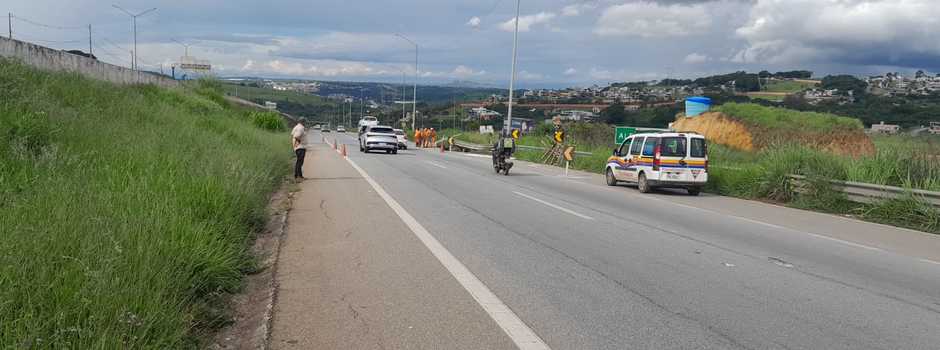 Obras na MG-010 causam interdição parcial próxima ao Alphaville, em Vespasiano, até sábado