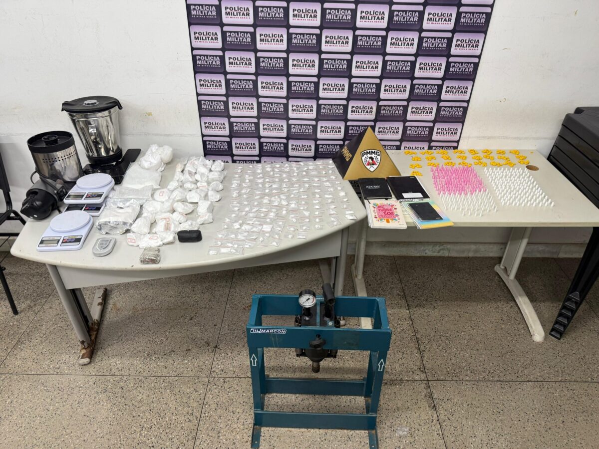 PM de Itabira desmantela ponto de tráfico no bairro Ribeira de Cima e prende casal