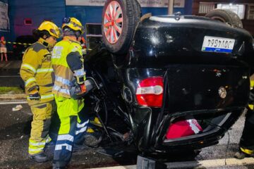 Capotamento após perseguição policial deixa um morto em João Monlevade