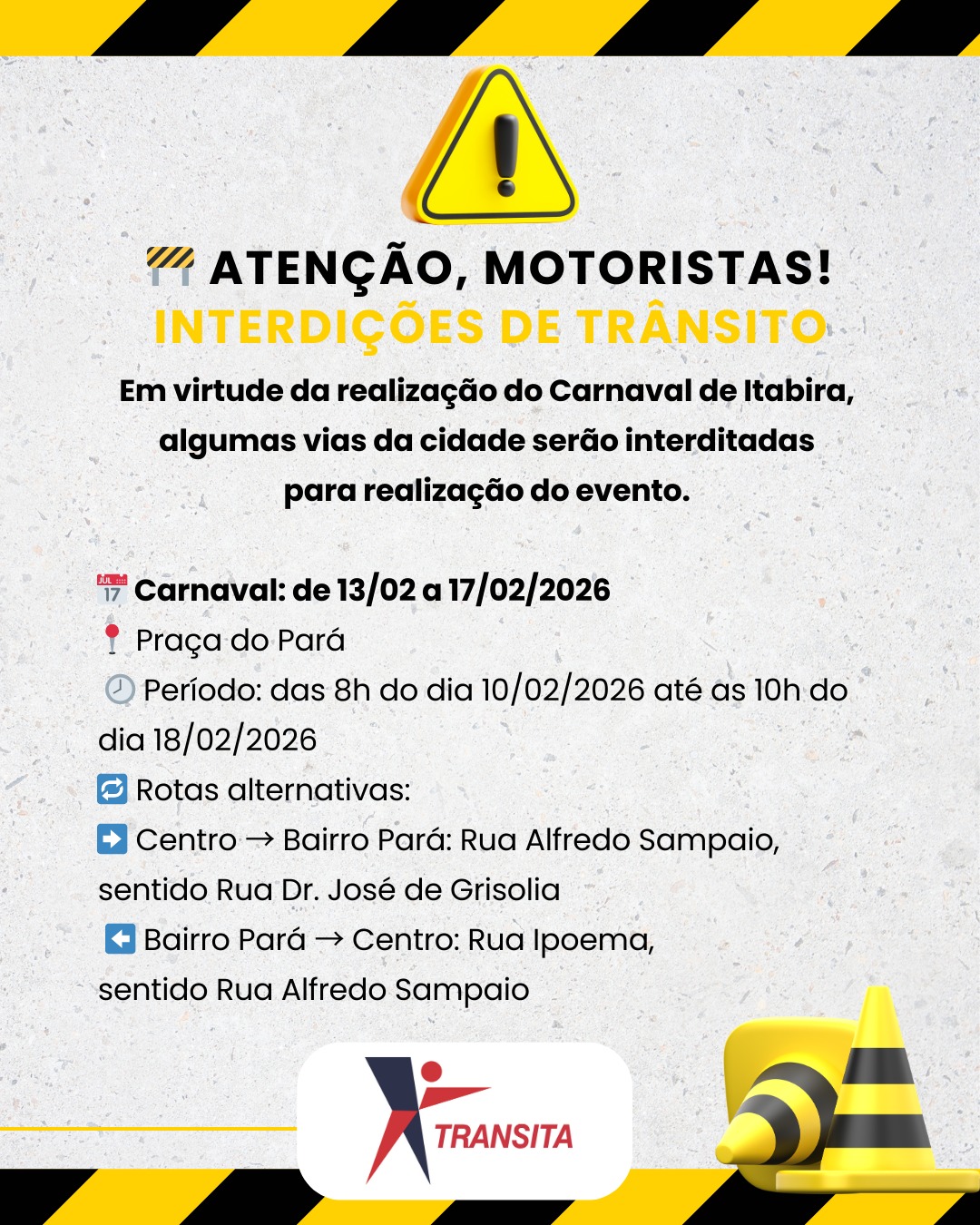 Montagem da estrutura do Carnaval altera trânsito na Pracinha do Pará, em Itabira