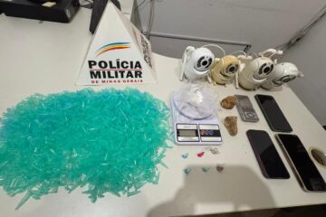 Polícia Militar prende dupla por tráfico e apreende drogas em Catas Altas