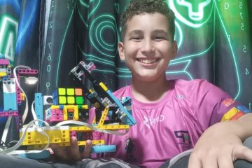 Monlevadense de 11 anos conquista vaga para mundial de robótica no Canadá e busca apoio para viagem