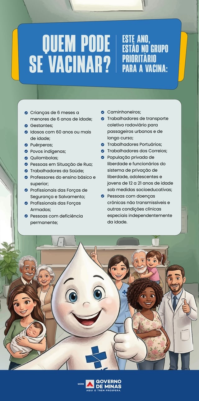 Minas Gerais antecipa vacinação contra a gripe; saiba mais