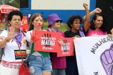 Protestos contra a violência de gênero tomam o Brasil neste 8 de março