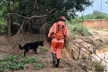 Buscas por vítima que desapareceu após chuva em Ubá continuam