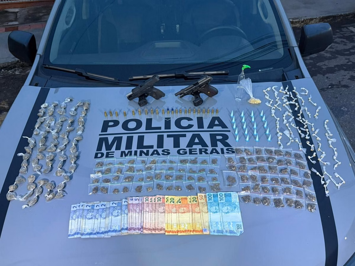 Rotam prende três suspeitos de integrar “tribunal do crime” em Santa Luzia e apreende drogas e armas