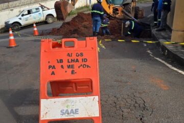 Manutenção na rede suspende abastecimento de água no bairro Pará, em Itabira