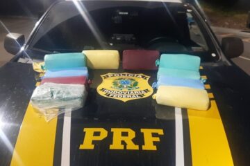 Mulheres desrespeitam ordem de parada da PRF e são flagradas com 10 kg de cocaína na BR-381, em João Monlevade
