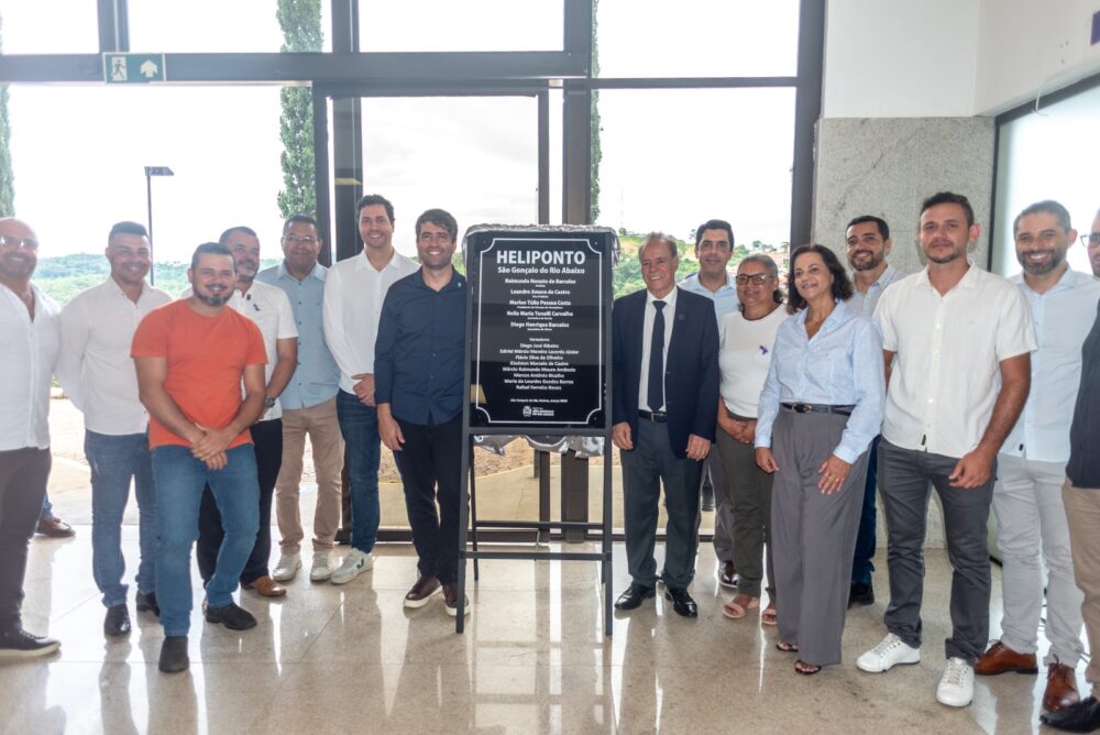 São Gonçalo inaugura heliponto do Pronto Atendimento e Governo de Minas confirma abertura do bloco cirúrgico ainda este ano