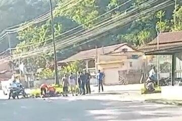 Motociclista fica ferido após colisão com carro no bairro Baú, em João Monlevade