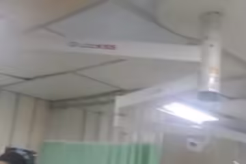 Chuva forte deixa estragos, alaga ruas e atinge alas do Hospital João XXIII em BH