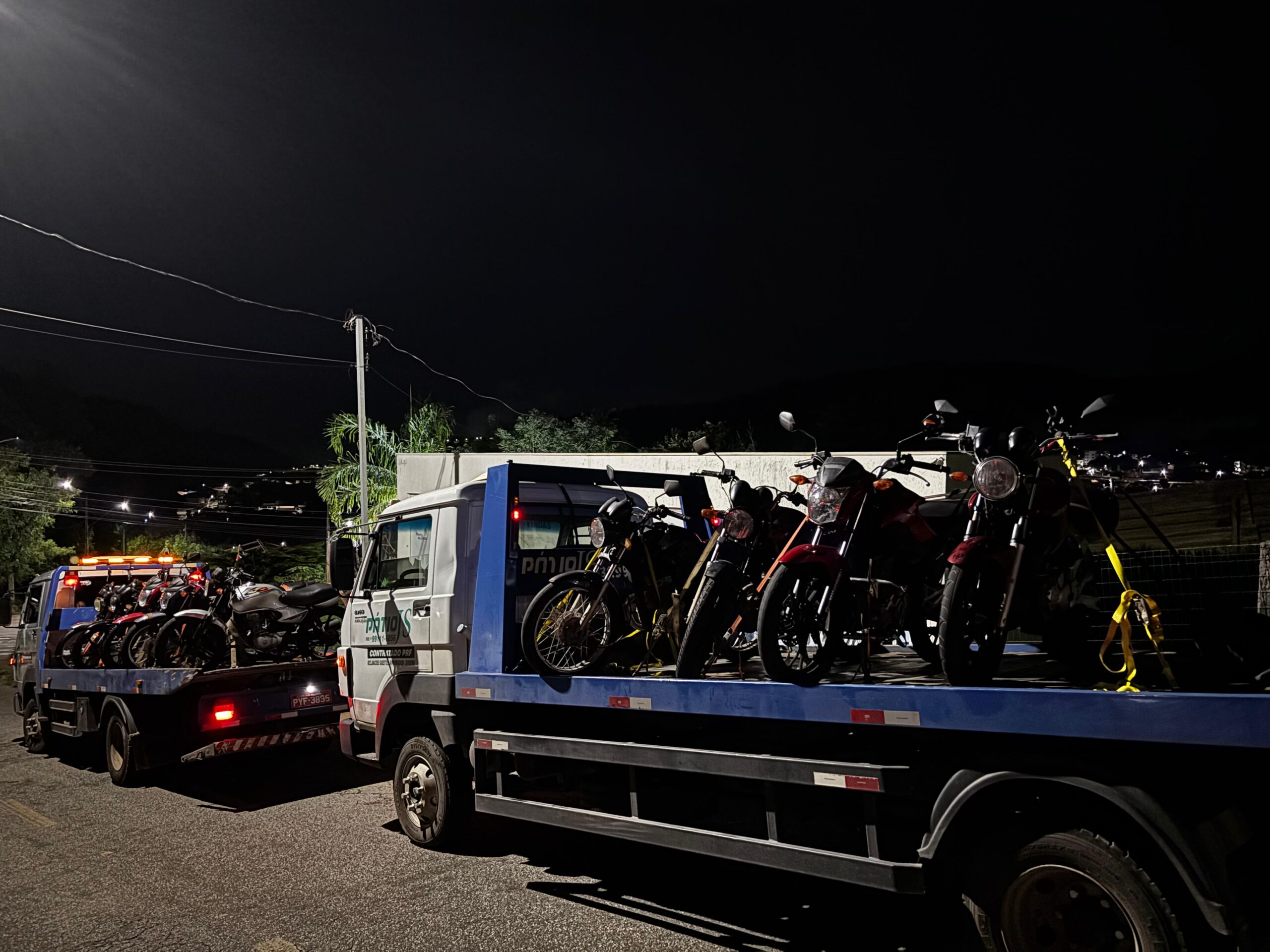 Operação da PM apreende nove motocicletas irregulares no bairro Satélite, em João Monlevade