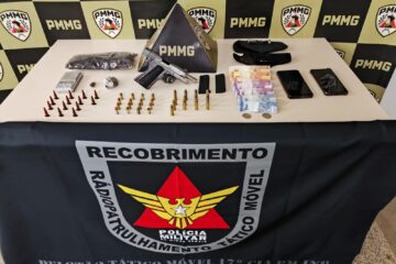 Dois jovens são presos por tráfico de drogas e porte ilegal de arma em João Monlevade