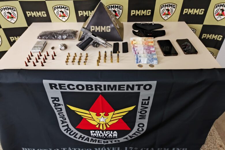 Dois jovens são presos por tráfico de drogas e porte ilegal de arma em João Monlevade