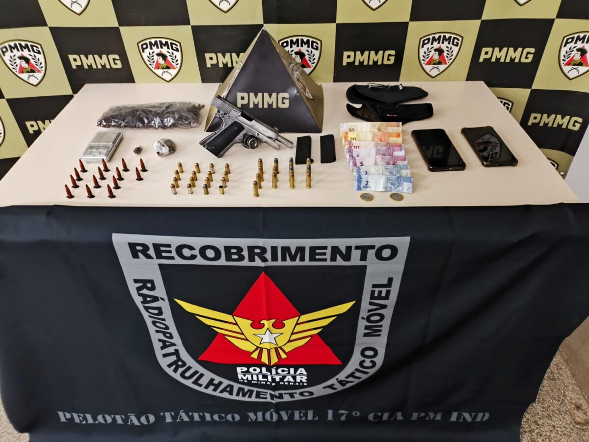 Dois jovens são presos por tráfico de drogas e porte ilegal de arma em João Monlevade