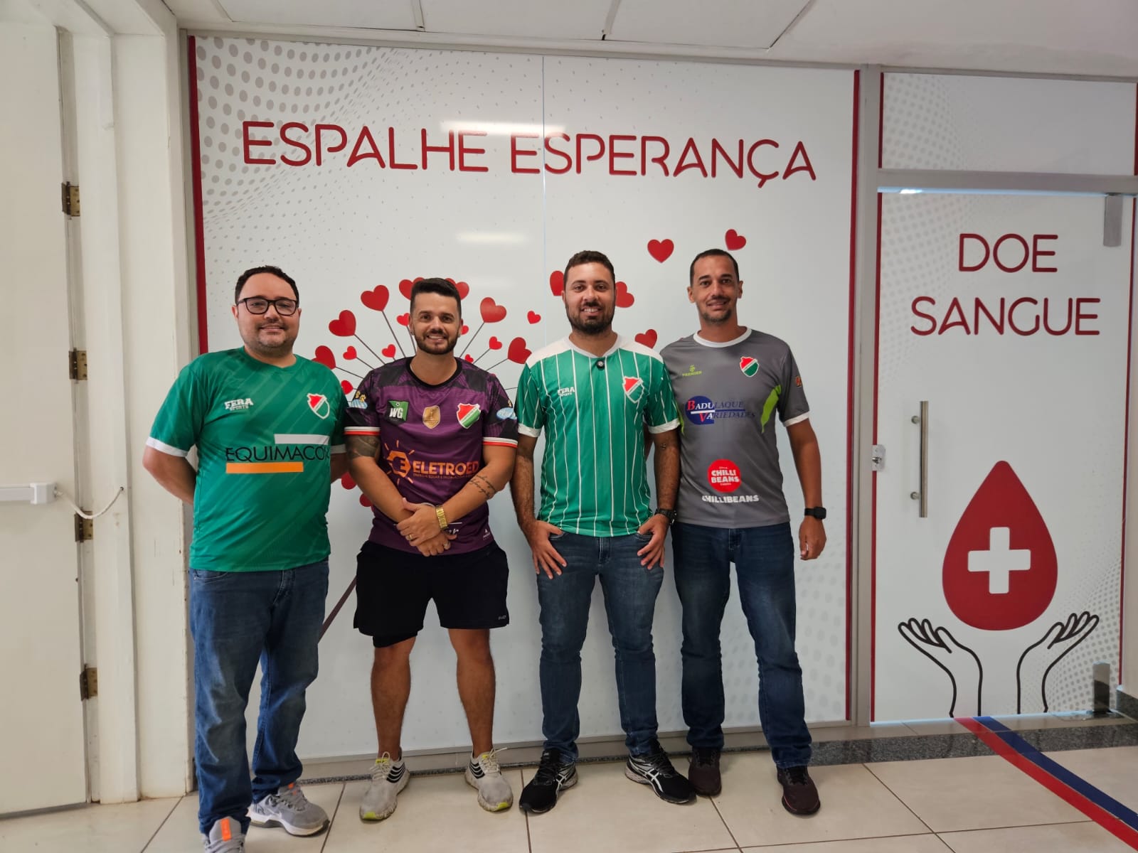Campestre Futebol Clube incentiva doação de sangue no PACE do Hospital Carlos Chagas