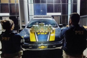 PRF apreende cerca de R$ 750 mil em espécie na BR-381
