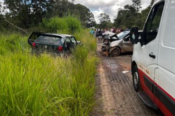 Colisão frontal na LMG-844 deixa dois mortos em Minas Gerais