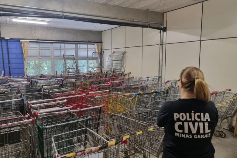 120 carrinhos de supermercado furtados são recolhidos em BH