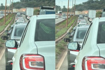 Retorno do feriado provoca trânsito lento na BR-381, neste domingo