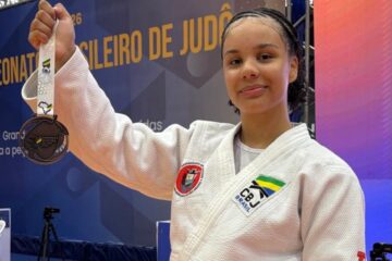 Atleta de São Gonçalo do Rio Abaixo, Marcela Sousa conquista pódio no Brasileiro de Judô
