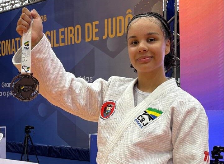 Atleta de São Gonçalo do Rio Abaixo, Marcela Sousa conquista pódio no Brasileiro de Judô