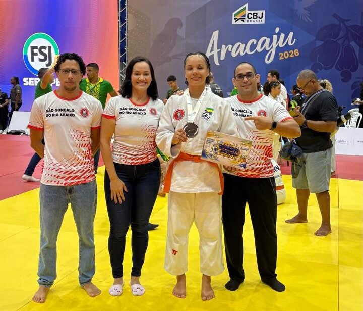 Atleta de São Gonçalo do Rio Abaixo, Marcela Sousa conquista pódio no Brasileiro de Judô
