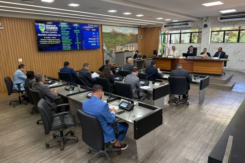 Câmara aprova em 1º turno reajuste de 3,9% para os servidores públicos de Itabira