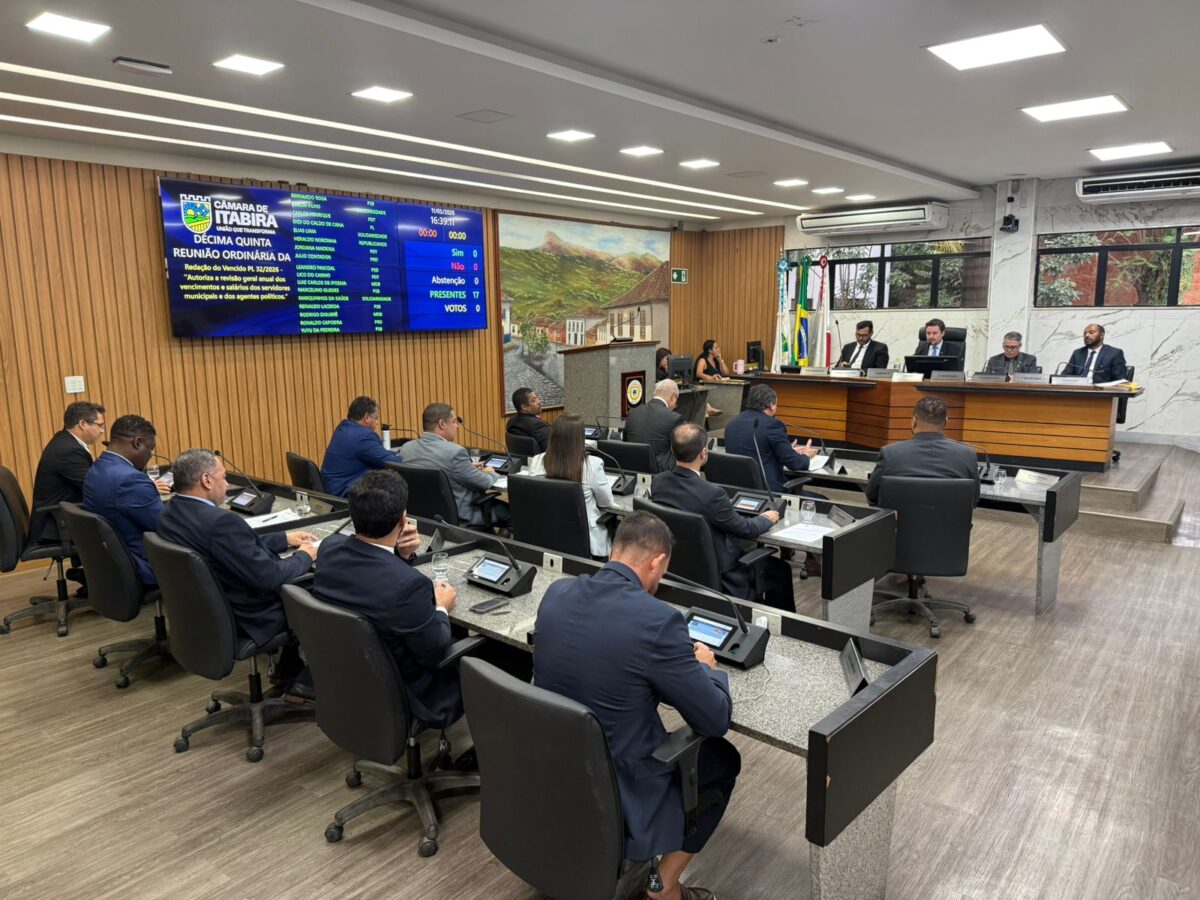 Pedido de vistas adia votação do orçamento impositivo na Câmara de Itabira