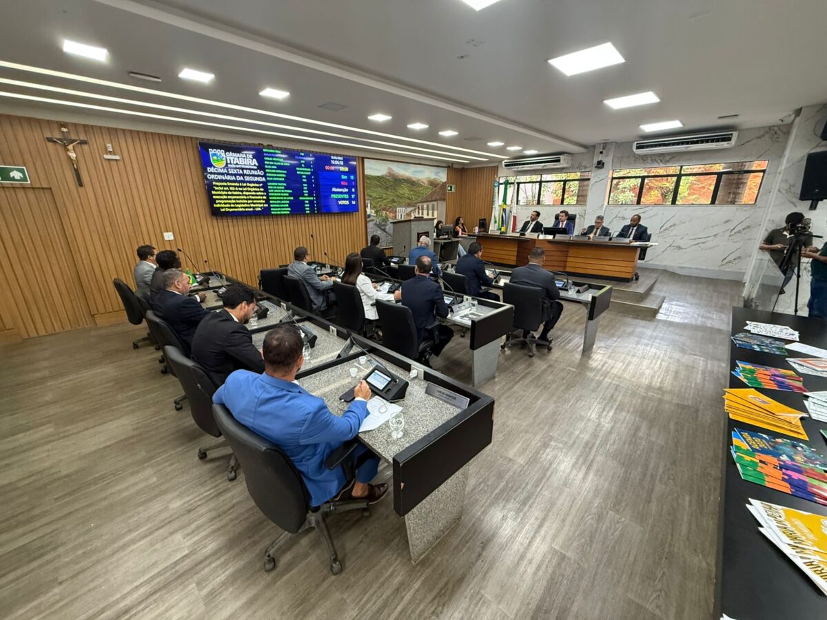 Câmara de Itabira aprova orçamento impositivo; vereadores poderão indicar cerca de R$1,3 milhão cada em emendas