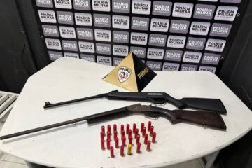 Polícia Militar apreende espingarda e prende homem por porte ilegal de arma em Itabira