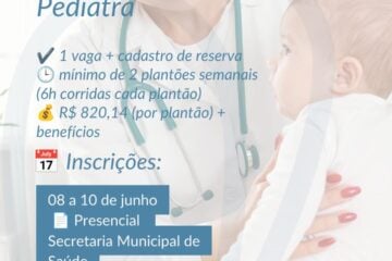 Prefeitura de João Monlevade abre processo seletivo para pediatra
