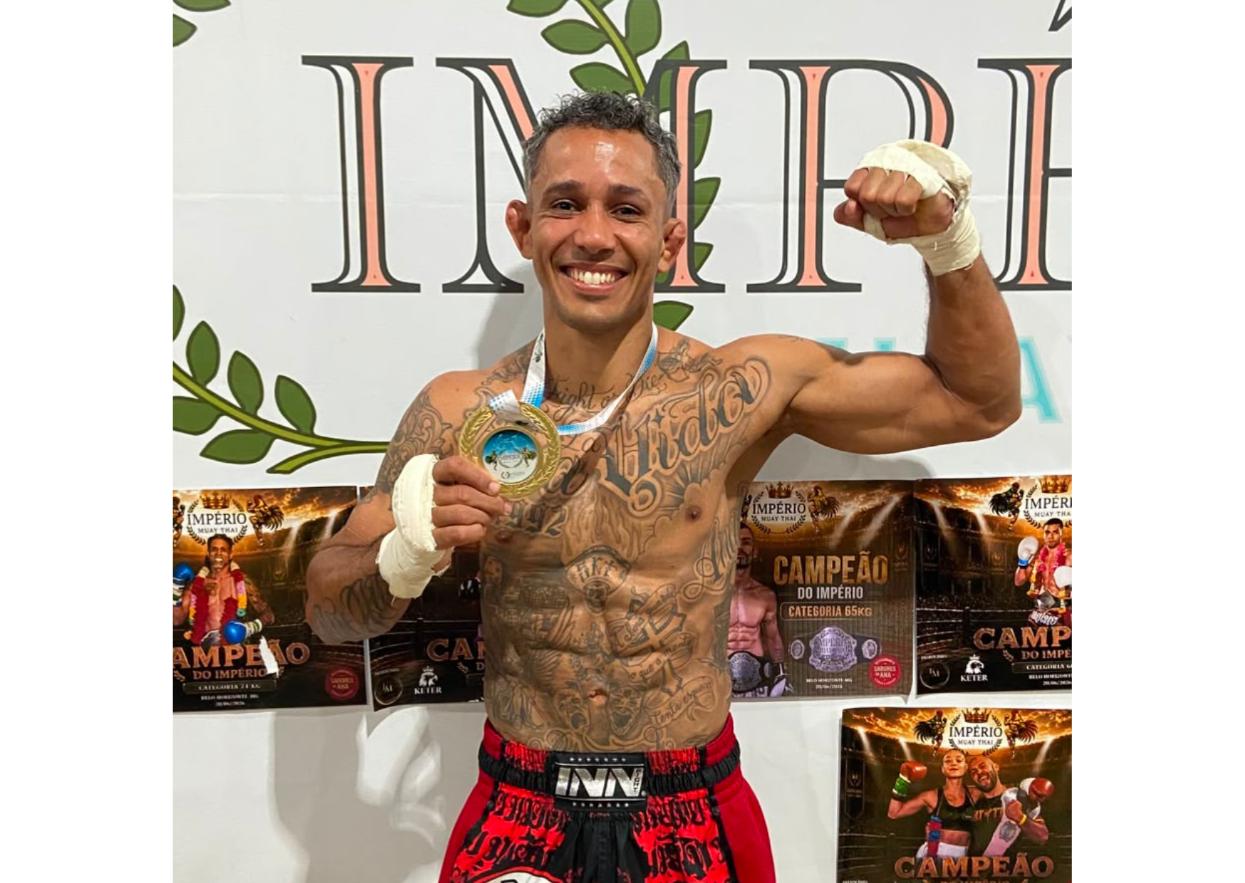 Jefferson “Liu” vence duelo entre itabiranos com nocaute no Império Muaythai, em Belo Horizonte