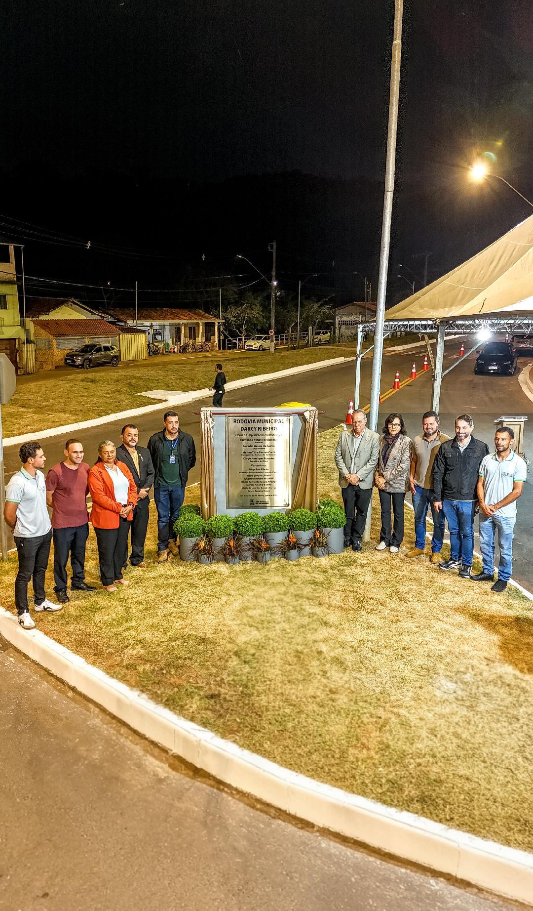 Prefeitura de São Gonçalo do Rio Abaixo inaugura Rodovia Darcy Ribeiro