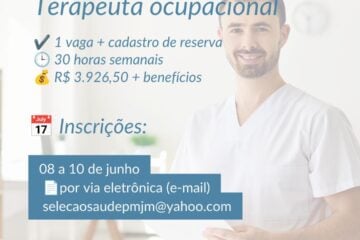 Prefeitura de João Monlevade abre processo seletivo para terapeuta ocupacional