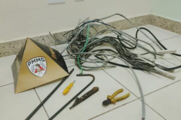 Homem é preso em flagrante por furto de cabos de operadora de telefonia em Itabira