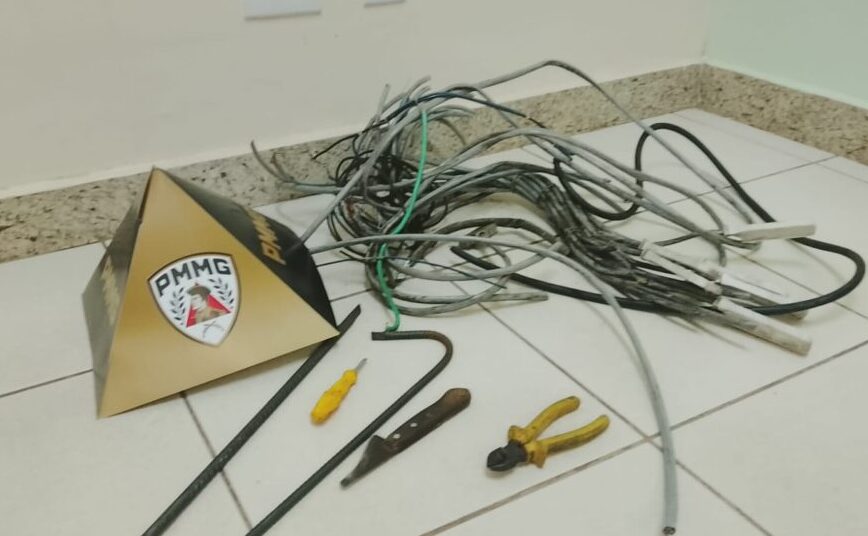 Homem é preso em flagrante por furto de cabos de operadora de telefonia em Itabira