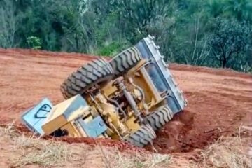 Acidente com trator deixa trabalhador gravemente ferido na zona rural de Lagoa Santa