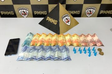 Jovem é preso com cocaína e dinheiro durante patrulhamento no Boa Esperança, em Itabira