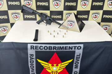 Polícia Militar apreende submetralhadora artesanal e munições em João Monlevade