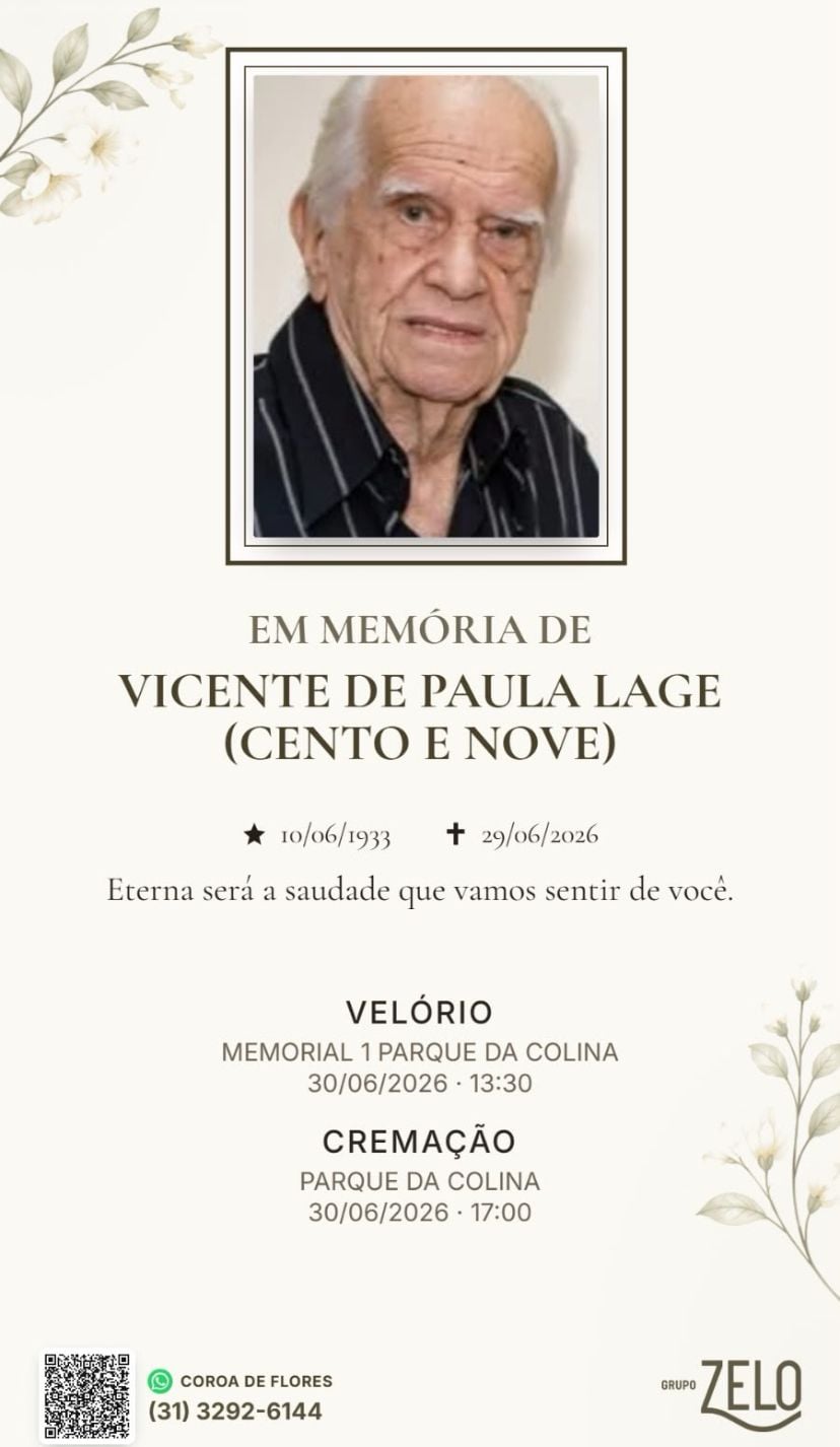 Morre Vicente "Cento e Nove", ex-jogador e técnico do Valério e uma das grandes personalidades do futebol mineiro