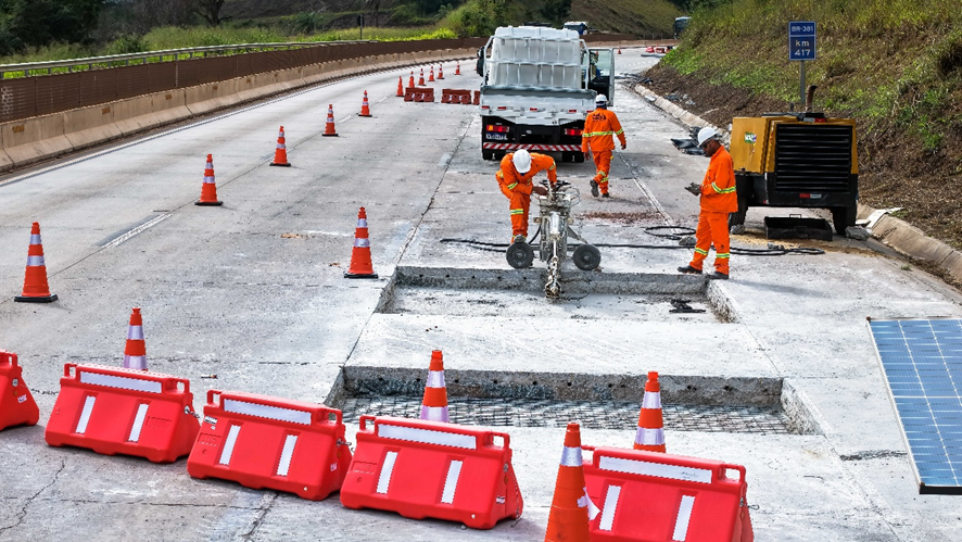 BR-381 terá alterações em obras e manutenções durante o feriado de Corpus Christi. Confira a programação