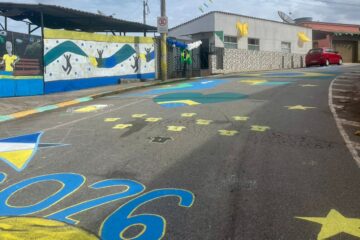 Itabira: rua Netuno, na Vila Amélia, abre programação do projeto “Nossa Rua é Hexa” com transmissão da estreia do Brasil na Copa